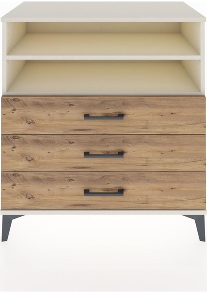 Hyperion Şifonyer 2 Raflı 3 Çekmeceli 88X44X96 Aytaşı-Çam