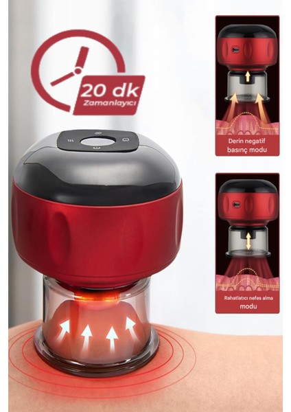 Yeni Model Dijital Ekran Şarjlı Kupa Çekme Terapisi Masaj Selülit ve Yağ Yakma Hacamat Kupası fiyatları