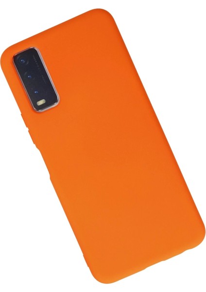 Vivo Y11S Kılıf Nano Içi Kadife Silikon - Turuncu - MKR022476-5629 modelleri