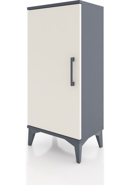 Arges Komodin 2 Raflı Tek Kapaklı 44X30X96 Antrasit-Aytaşı modelleri