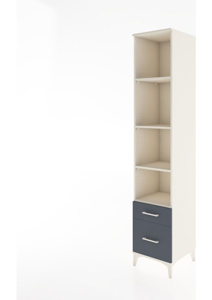 Hyperion Dolap 4 Raflı 2 Çekmeceli 44X44X221 Aytaşı-Antrasit modelleri