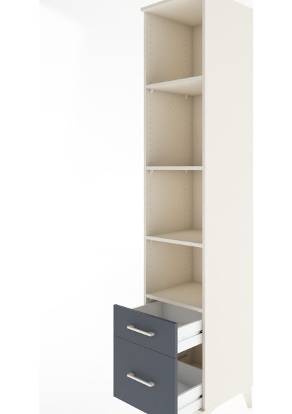 Hyperion Dolap 4 Raflı 2 Çekmeceli 44X44X221 Aytaşı-Antrasit indirimleri