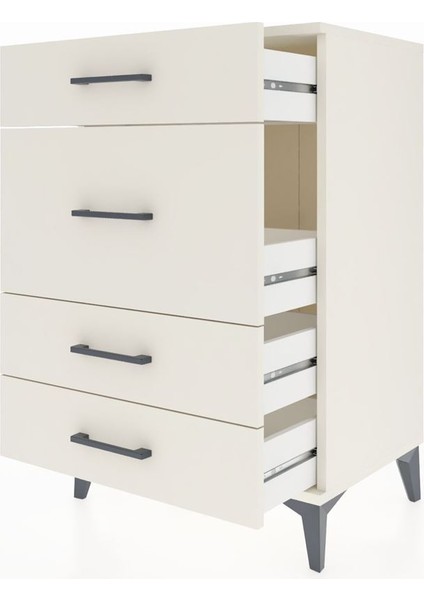 Hyperion Komodin 4 Çekmeceli 60X44X96 Aytaşı-Aytaşı fırsatları