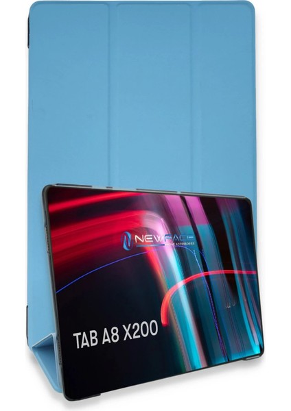 Samsung Galaxy X200 Tab A8 10.5 Kılıf Tablet Smart Kılıf - Mavi - MKR027421-6858