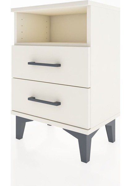 Arges Komodin Tek Raflı 2 Çekmeceli 44X30X64 Aytaşı-Aytaşı modelleri