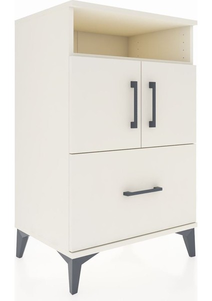 Hyperion Komodin 2 Raflı Tek Çekmeceli 2 Kapaklı 60X44X96 Aytaşı-Aytaşı fiyatları