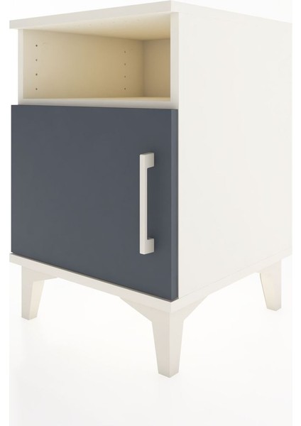 Hyperion Komodin Tek Raflı Tek Kapaklı 44X44X64 Aytaşı-Antrasit modelleri