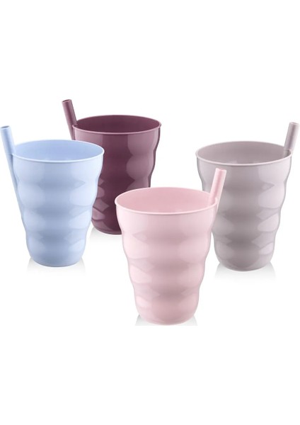 Poşetli Pipetli 3'lü Bardak Ur 3181