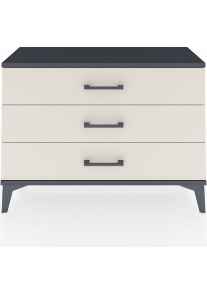 Arges Şifonyer 3 Çekmeceli 88X30X64 Antrasit-Aytaşı