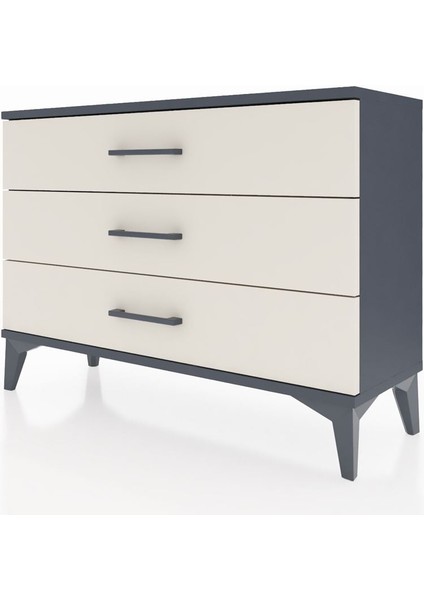 Arges Şifonyer 3 Çekmeceli 88X30X64 Antrasit-Aytaşı modelleri