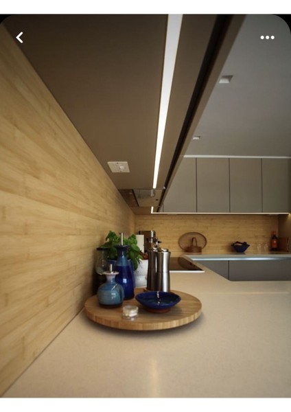 Dokunmatik Butonlu 100CM Beyaz Lineer Mutfak Tezgah Altı LED Aydınlatma