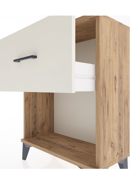 Arges Komodin Tek Çekmeceli 60X30X80 Çam-Aytaşı indirimleri