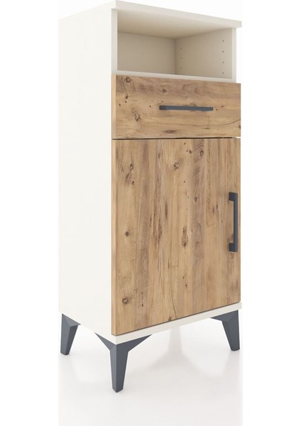 Arges Komodin 2 Raflı Tek Çekmeceli Tek Kapaklı 44X30X96 Aytaşı-Çam fiyatları