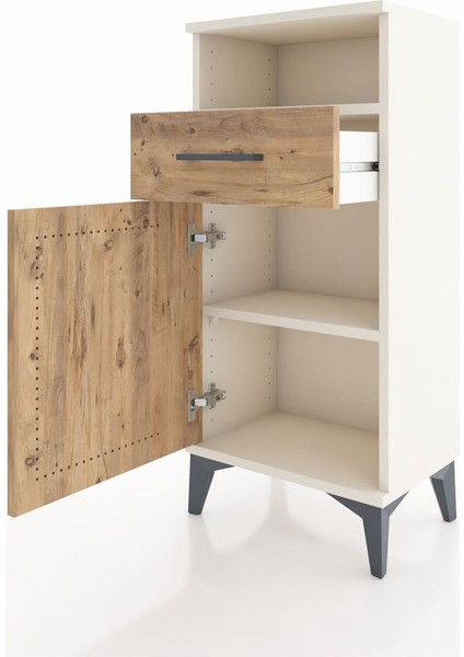 Arges Komodin 2 Raflı Tek Çekmeceli Tek Kapaklı 44X30X96 Aytaşı-Çam fırsatları