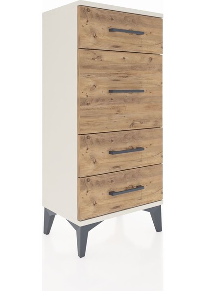 Arges Komodin 4 Çekmeceli 44X30X96 Aytaşı-Çam fiyatları