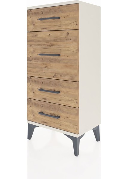 Arges Komodin 4 Çekmeceli 44X30X96 Aytaşı-Çam modelleri