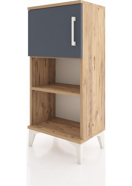 Arges Komodin 2 Raflı Tek Kapaklı 44X30X96 Çam-Antrasit modelleri