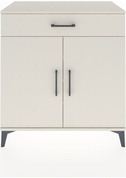 Hyperion Şifonyer 3 Raflı Tek Çekmeceli 2 Kapaklı 88X44X96 Aytaşı-Aytaşı