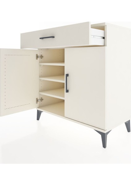 Hyperion Şifonyer 3 Raflı Tek Çekmeceli 2 Kapaklı 88X44X96 Aytaşı-Aytaşı fırsatları