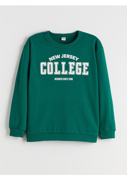 Yeni Sezon Bisiklet Yaka Erkek Çocuk Sweatshirt