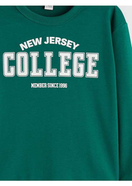 Yeni Sezon Bisiklet Yaka Erkek Çocuk Sweatshirt modelleri