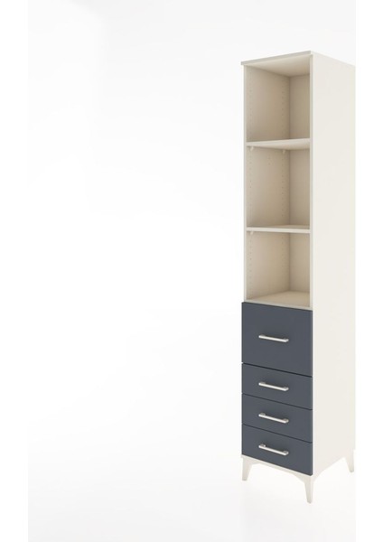Hyperion Dolap 3 Raflı 4 Çekmeceli 44X44X221 Aytaşı-Antrasit modelleri