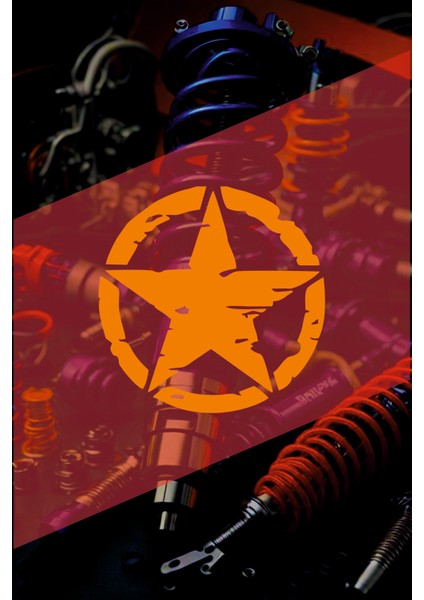 Armyy 25X25CM Yazı Jdm Araba-Moto-Laptop Cam Etiket Hologram Etiket Arma Yıldız