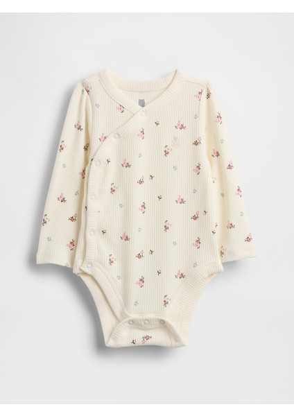 Bebek Açık Bej First Favorites Tinyrib Crossover Bodysuit