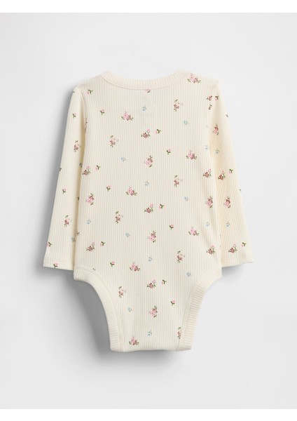 Bebek Açık Bej First Favorites Tinyrib Crossover Bodysuit fiyatları