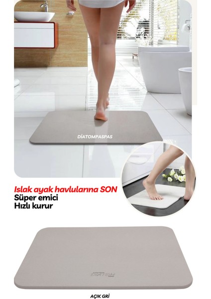 Yumuşak ve Şık Banyo Paspası, Islak Zemin Için Ideal, Rahat ve Estetik Kullanım Sağlar