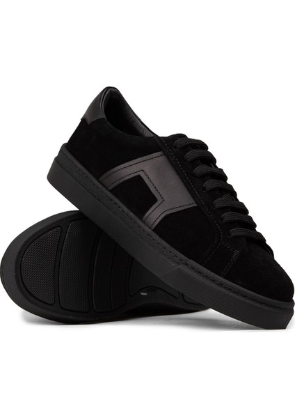Erkek Hakiki Süet Siyah Spor Ayakkabı - 02002MSYHC06 modelleri