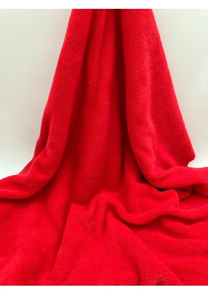Kırmızı Welsoft Peluş Kumaş – Konforlu Doku, Dekoratif ve Giyim Kullanımı Için fiyatları