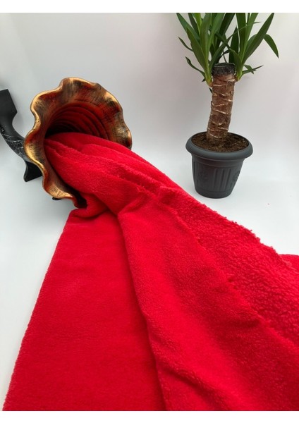 Kırmızı Welsoft Peluş Kumaş – Konforlu Doku, Dekoratif ve Giyim Kullanımı Için modelleri