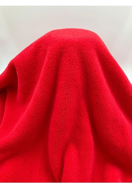 Kırmızı Welsoft Peluş Kumaş – Konforlu Doku, Dekoratif ve Giyim Kullanımı Için fırsatları