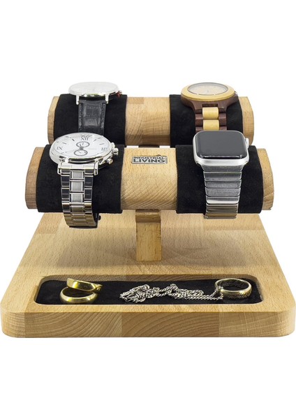 Saat Tutucu Organizer, Ahşap Askesuar ve Takı Düzenleyici