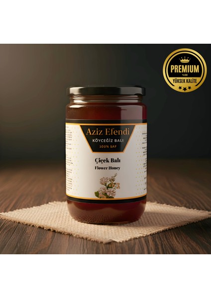 Premium Köyceğiz Çiçek Balı 850 G Cam Kavanoz