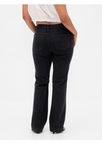 Kadın Siyah Curvy Low Rise Long & Jean Pantolon indirimleri