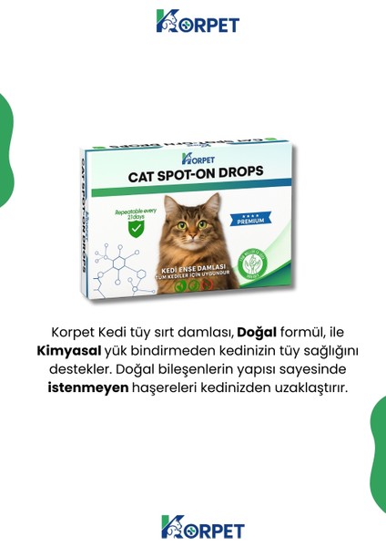 2'li Set Kedi Iç Dış Tüm Kediler Için Bitkisel 5 Damla ve 2 Tablet Paketi fiyatları