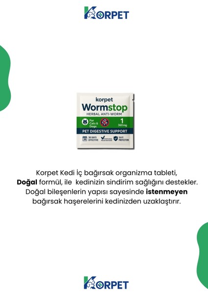 2'li Set Kedi Iç Dış Tüm Kediler Için Bitkisel 5 Damla ve 2 Tablet Paketi modelleri