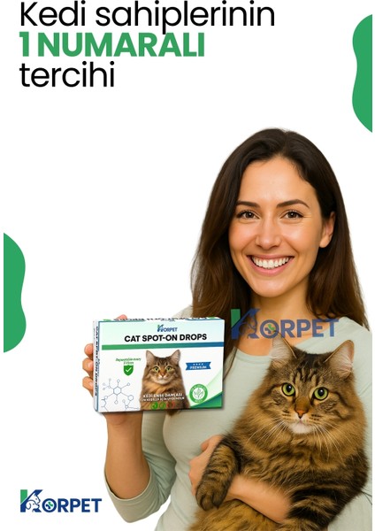 2'li Set Kedi Iç Dış Tüm Kediler Için Bitkisel 5 Damla ve 2 Tablet Paketi indirimleri