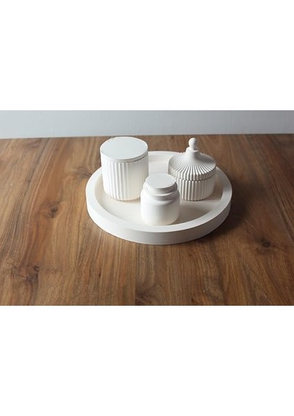 Set: Yuvarlak Tepsi ve Kapaklı Kutular fiyatları