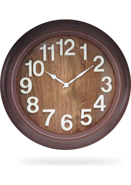 Mark Premium Serisi Modern Tasarım 75 cm Ev ve Ofis Duvar Saati Rakamlı, Latin Rakamlı