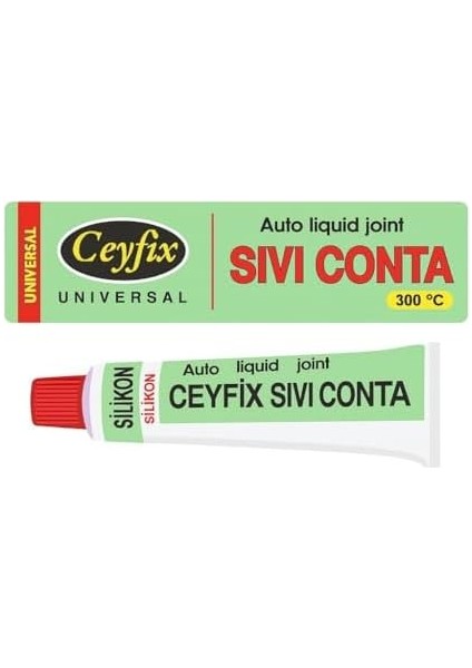 Ceyfix Sıvı Conta Yapıştırıcı, Antibakteriyel, Süper Elastik, Yüksek Yapışma, Güçlü Sızdırmazlık, Motor Parçaları, Termostat, Subap Uyumlu, 50 gr modelleri