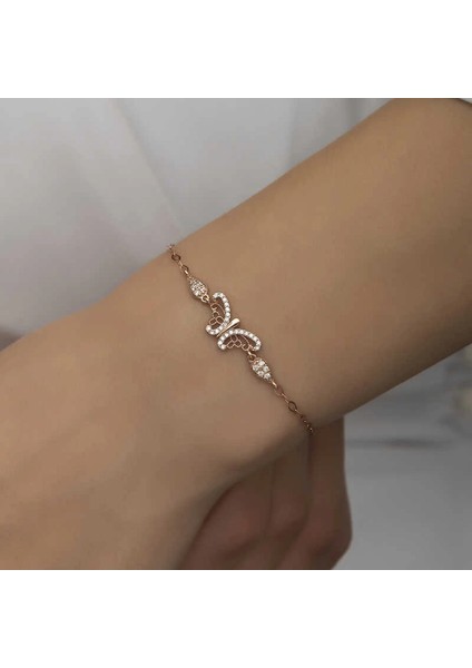 ​gümüş Rose Kelebek Kadın Bileklik fiyatları