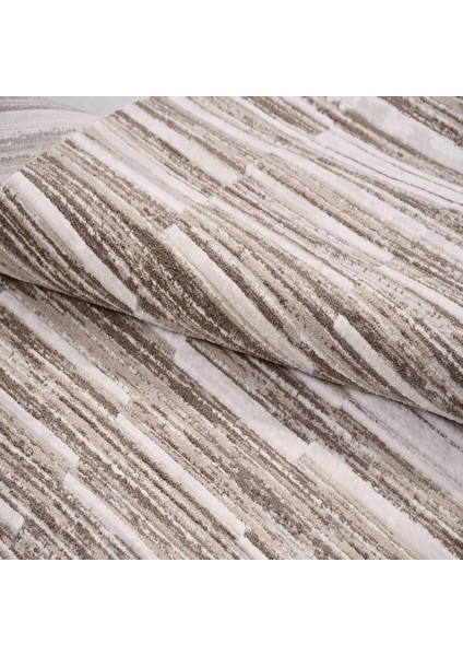 Celleno Çizgili Kahve Polyester Makine Halısı indirimleri
