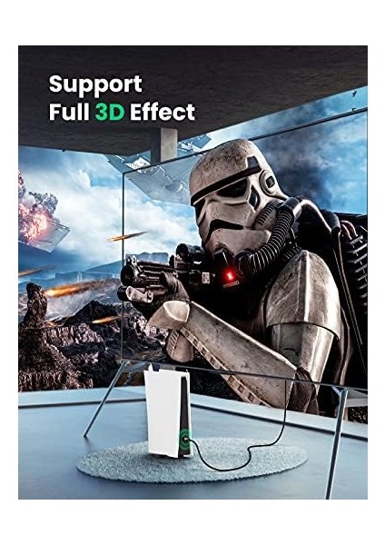 4K HDMI Kablosu Arc 3D Ethernet Için Ps5, Xbox Series S, Monitör Vb. (1m) modelleri