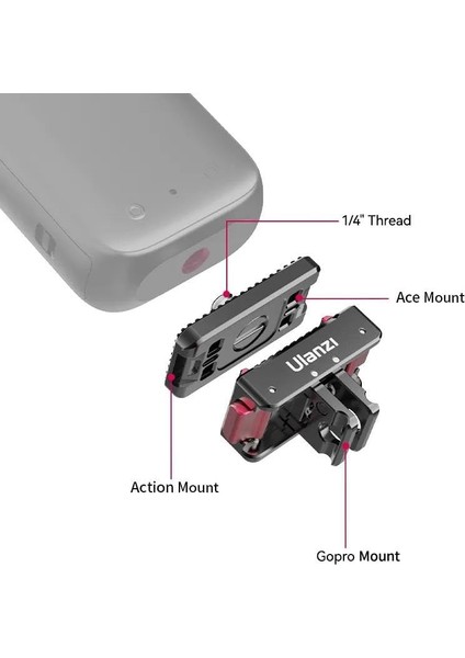 In-01 Aksiyon Kameraları Için Manyetik Hızlı Çıkarma Montajı fiyatları