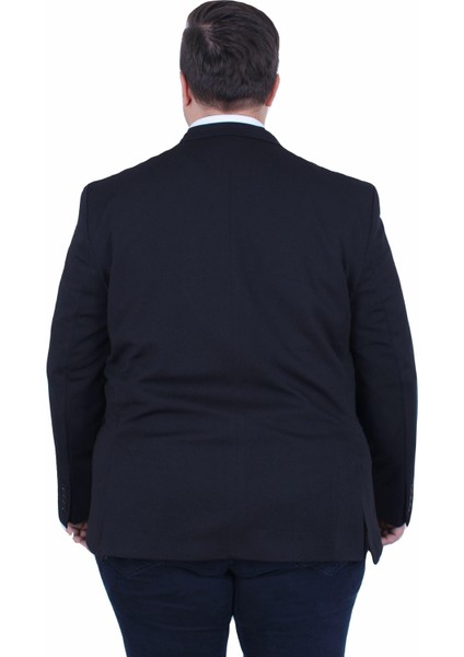 Mocgrande Erkek Büyük Beden 4 Drop Blazer Zaha Ceket 500603 Sıyah fırsatları
