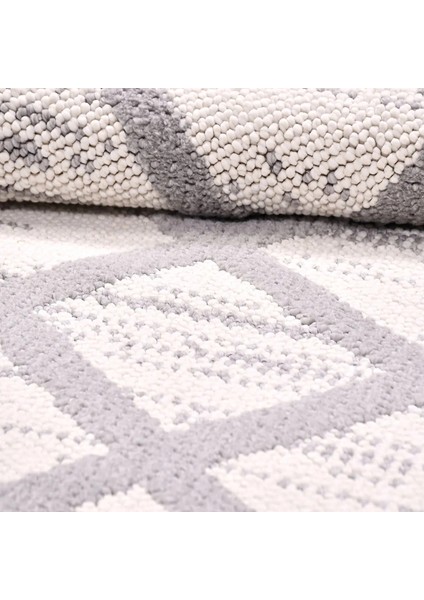 Saltara Modern Beyaz Soft Yumuşak Polyamid Makine Halısı fırsatları