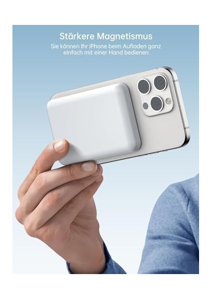 Kablosuz Power Bank, Manyetik Powerbank, Pd Usb-C Hızlı Şarj Batarya Paketi, 15/14/13/12 /mini/pro/pro Max ile Uyumlu fiyatları